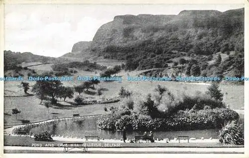 R561107 Belfast Bellevue Pond and Cave Hill Valentine Silveresque