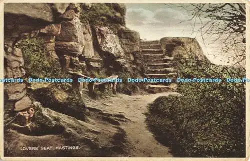 R562340 Hastings Lovers Seat Postkarte 1929