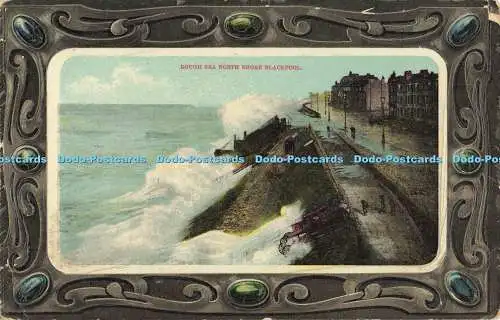 R562358 Blackpool Rough Sea North Shore Woolstone Bros The Milton Gem Series No