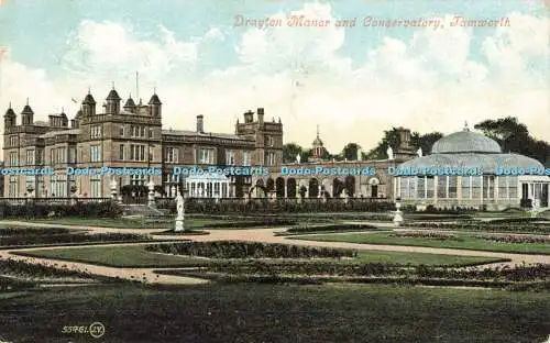 R561202 Tamworth Drayton Manor and Conservatory Valentines Serie 1909