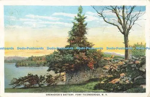 R561223 N Y Fort Ticonderoga Grenadier Batterie C T American Art