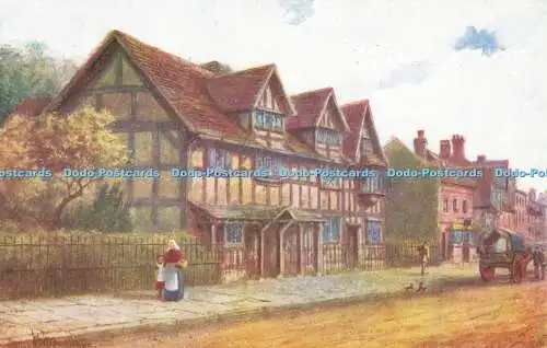 R562460 Bygone Stratford Upon Avon Shakespeare Birthplace J Salmon W W Quatremai