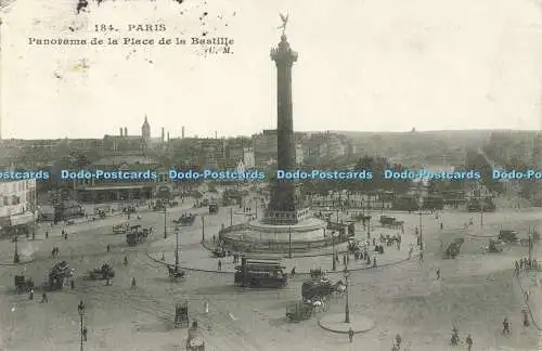 R561240 Paris Panorama de la Place de la Bastille C M 1908