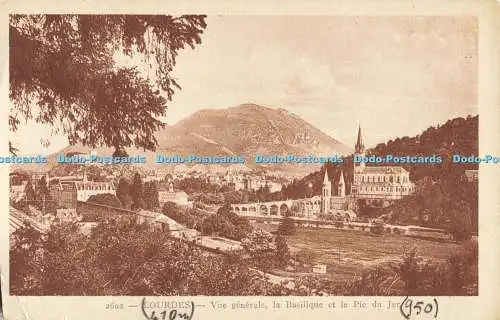 R561245 Lourdes Vue Generale la Basilique et le Pic du Jer A D I A