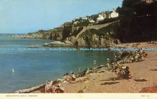 R561263 Brixham Breakwater Beach Jarrold Cotman Farbe