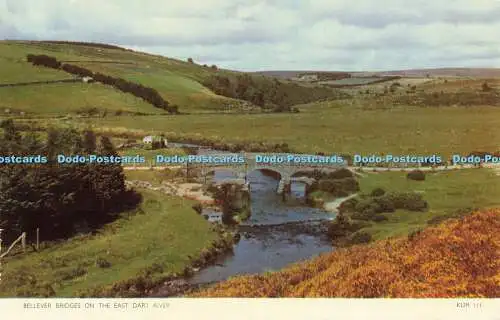 R561271 Bellever Bridges on the East Dart River Jarrold Cotman Color