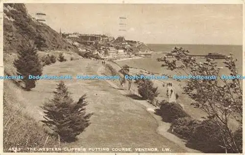 R561280 I W Ventnor The Western Cliffs and Putting Course W J Nigh 1951