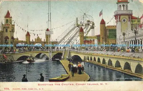 R561314 N Y Coney Island Shooting the Chutes Post Card Co