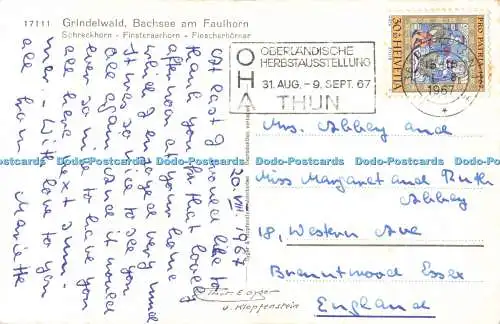 R562666 17111 Grindelwald Bachsee am Faulhorn Schreckhorn Finsteraarhorn Fiesche