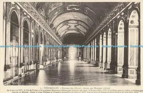 R562722 Patras 7 Versailles Galerie des Glaces elevee par Mansart 1679 Les Belle