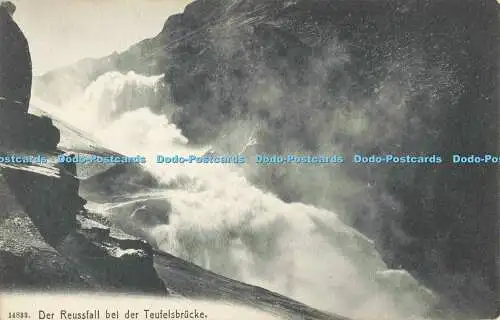R562779 14833 Der Reussfall bei der Teufelsbrücke J Jauch