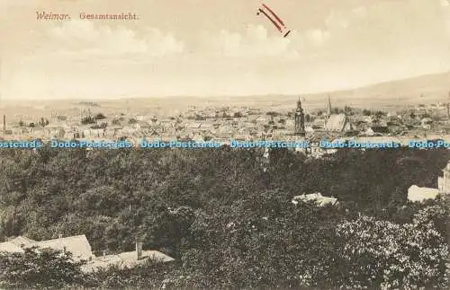 R561589 Weimar Gesamtansicht A G G Postkarte