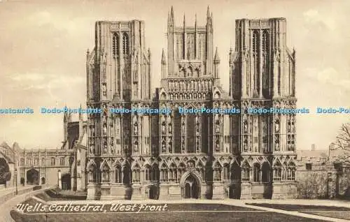 R561696 Wells Cathedral West Front T W Phillips