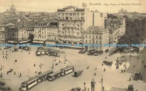 R562928 Nels Bruxelles Place Rogier et Boulevard Botanique Ern Thill Serie 1 Nr