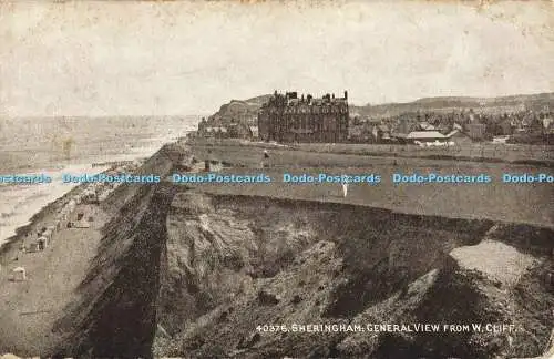 R562943 40376 Sheringham General View from W Cliff Sepiatone Series Photochrom A