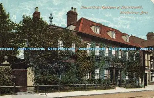 R561725 Stratford on Avon Mason Croft Residence of Marie Corelli Valentine Serie