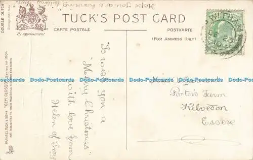 R563008 A Merry Christmas to you Tuck Gem Glosso Series No 1604 Double Dutch 191