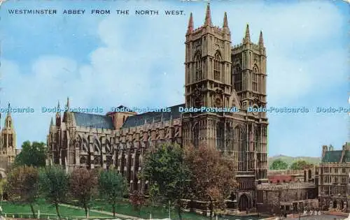 R561837 Westminster Abbey From the North West Valentine Valesque 1240 V Style