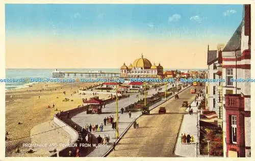 R561863 Rhyl Promenade und Pavillon von W Valentine De Luxe Farbe