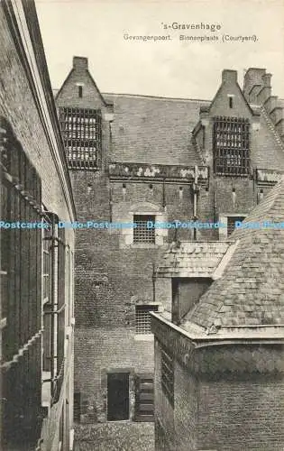 R563236 s Gravenhage Gevangenpoort Binnenplaats Courtyard J G Happel