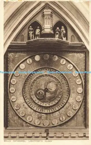 R563404 Wells Cathedral Lightfoots Clock Phillips City Studio R A P Seal of Arti