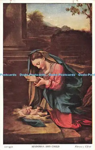 R563455 Correggio Madonna mit Kind Florenz Uffizien Medici Gesellschaft