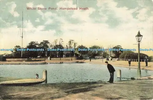 R563545 Hampstead Heath White Stone Pond W H Smith Serie 116 a 1907