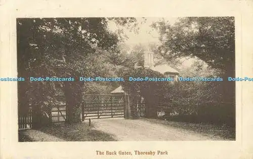 R563629 Thoresby Park The Buck Gates G W W