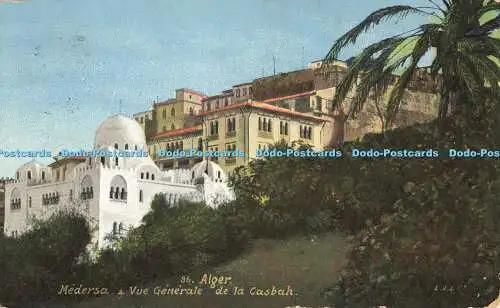 R563809 Alger und Vue Generale de la Casbah L V und Cie Aqua Foto 1912