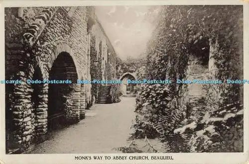 R563813 Beaulieu Monk Way to Abbey Church G M Aldridge 1917