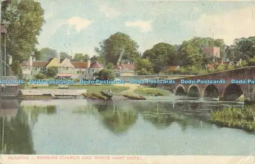 R563821 Reading Sonning Church and White Hart Hotel 1906