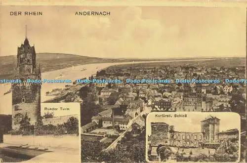 R563890 Andernach Der Rhein Runder Turm Kurfurstl Schloss Heiss Multi View