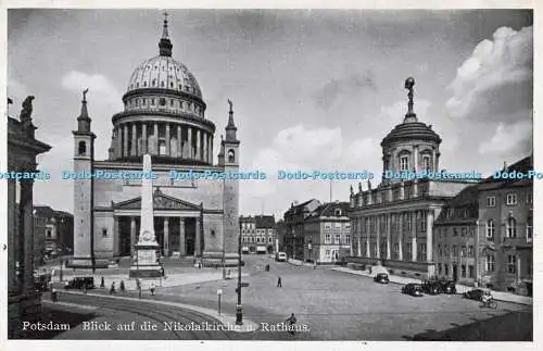 R563892 Potsdam Blick auf die Nikolaikirche u Rathaus Novobrom K H B 252