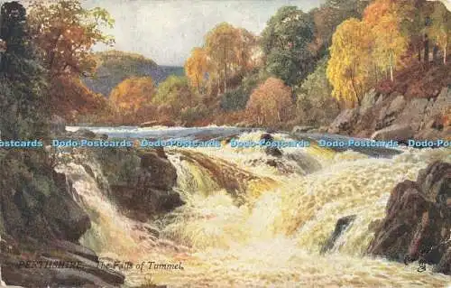 R563896 Perthshire Bonnie Schottland Die Fälle von Tummel Tuck Oilette Postkarte 734