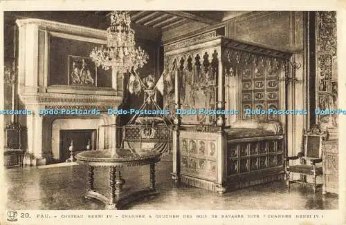 R563906 Pau Chateau Henri IV Chambre a Coucher des Rois de Navarre Dite Chambre