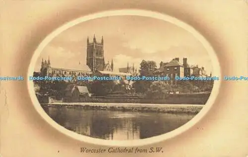 R563949 Worcester Cathedral aus der Serie S W Valentines