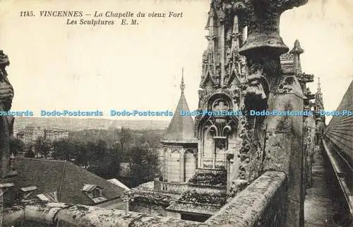 R563990 Vincennes La Chapelle du vieux Fort Les Sculptures E M Anc Etab Malcuit