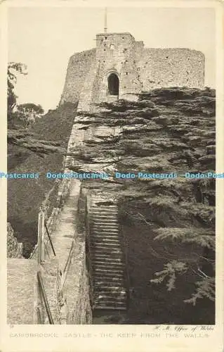 R564170 Carisbrooke Castle The Keep From the Walls H M Office of Works The Rembr