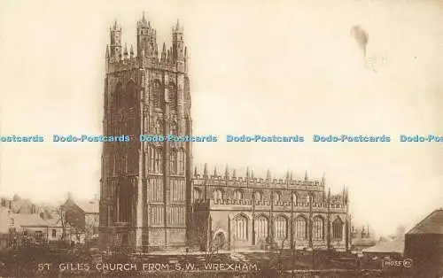 R564191 Wrexham St Giles Church From S W Valentine Sepiatype Series Picture