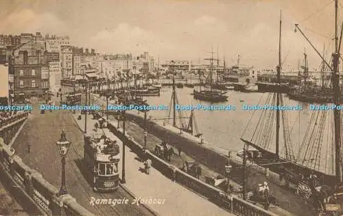 R564240 Ramsgate Harbour Valentine Brownotype Series Picture