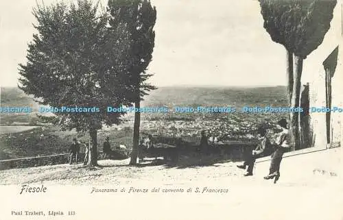 R564261 Fiesole Panorama di Firenze dal Convento di S Francesco Paul Trabert