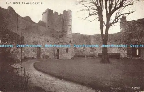 R564275 Lewes Castle The Keep The Photochrom Exclusive Sepiatone Series