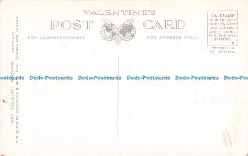 R564282 Edinburgh Castle and National Gallery Valentine Art Farbe