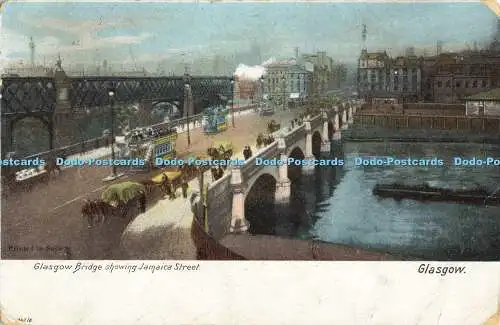 R564284 Glasgow Glasgow Bridge Showing Jamaica Street F Hartmann 1903