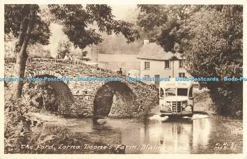 R564318 Malmsmead The Ford Lorna Doone Farm F Frith