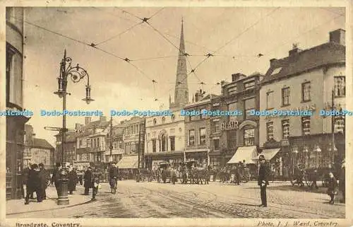 R564332 Coventry Broadgate J Ward Sepia Photo Art Series No 1001 1911