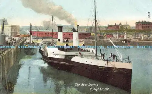 R564350 Folkestone Das Boot verlässt F Hartmann