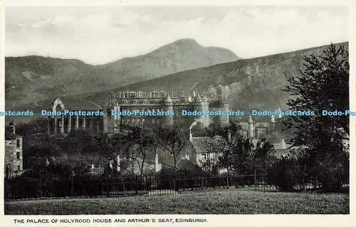 R564379 Edinburgh The Palace of Holyrood House and Arthur Seat