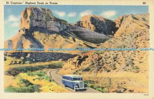 R564381 El Capitan Höchster Gipfel in Texas Sandoval News Service Tichnor Qualität N