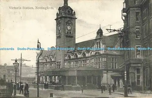 R564443 Nottingham Victoria Station Stiefel Cash Chemists Pelham Serie 1907